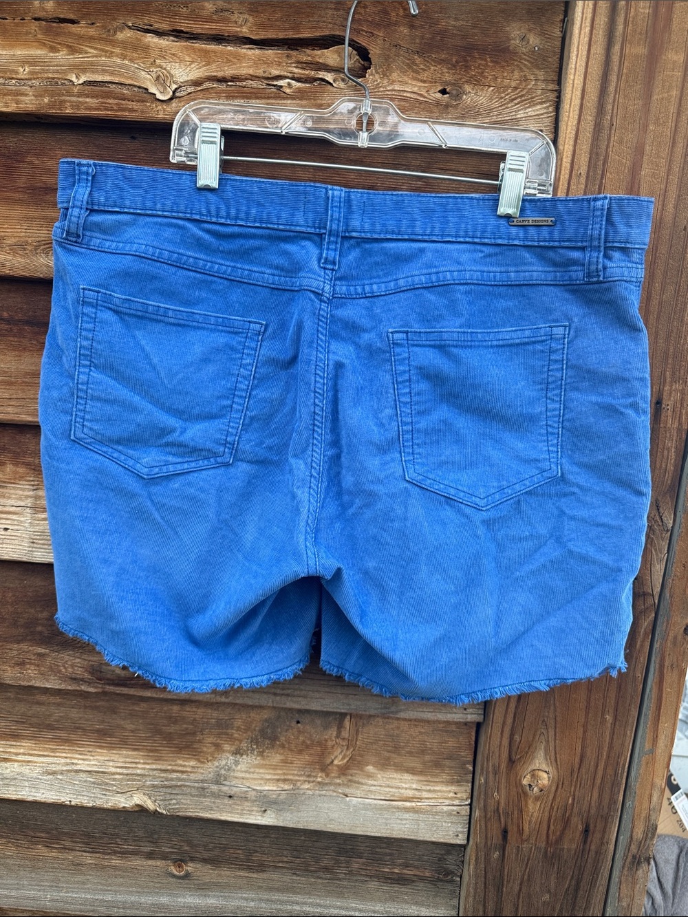 Carve designs shorts raw hem corduroy - Picture 3 of 5